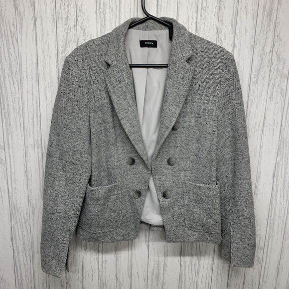 Womens Size 10 Theory Open Front Blazer EUC - Picture 1 of 5
